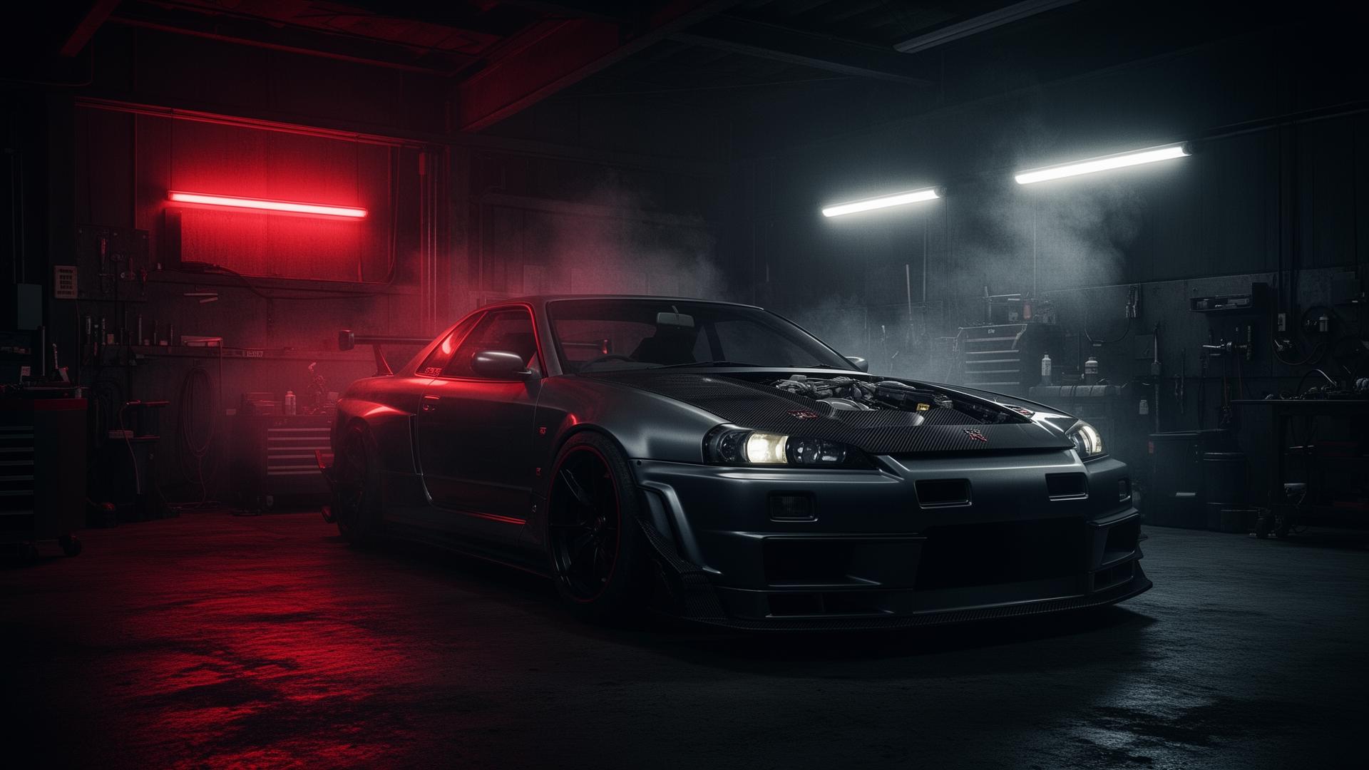 Workshop bay with high-performance build